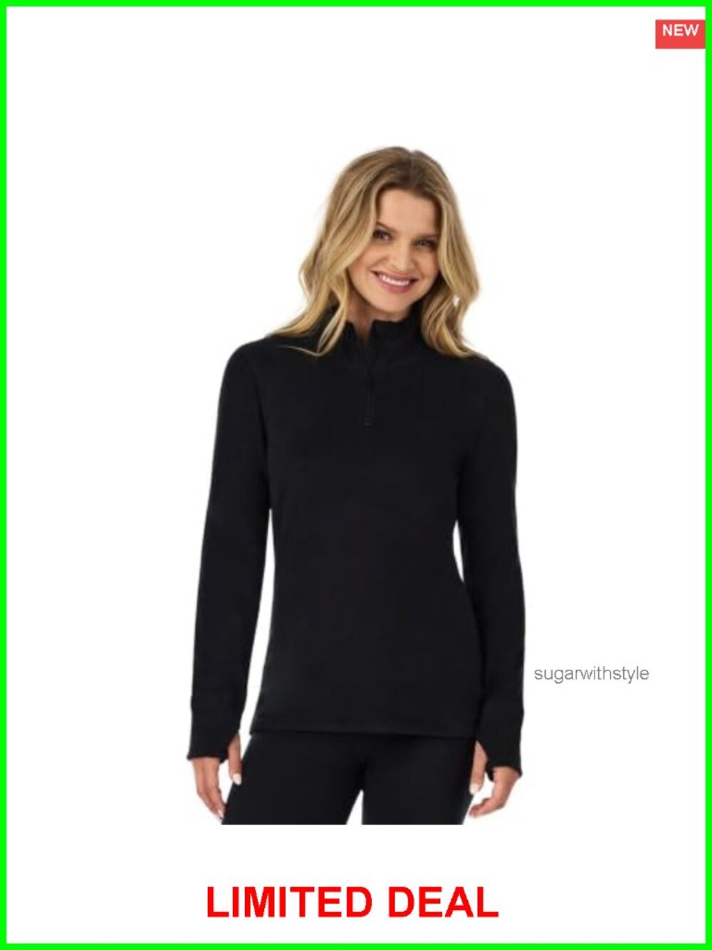 Fleece Quarter Zip Mockneck Pullover Thumbholes Athletic Fit